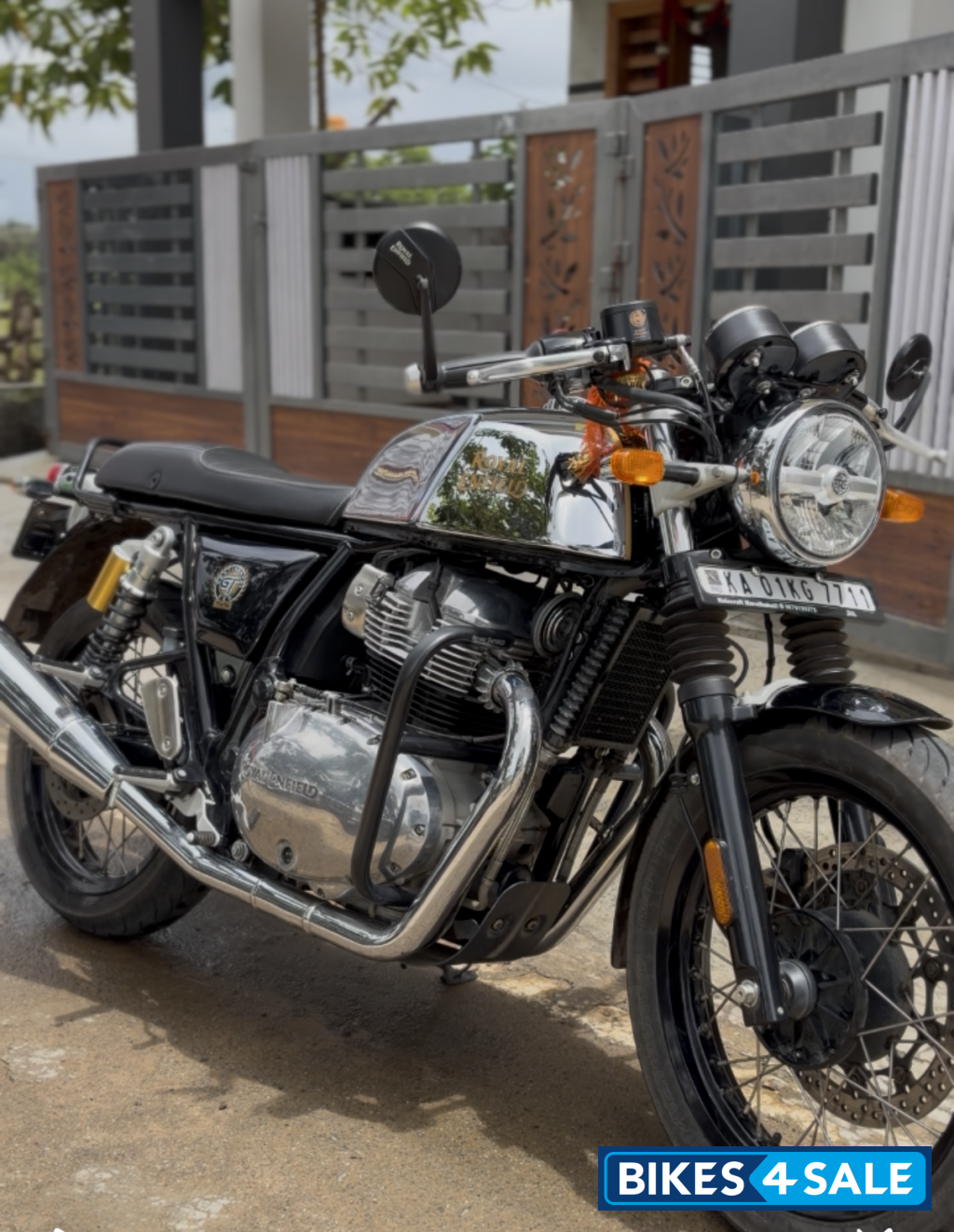 Chrome Mr Clean Royal Enfield Continental GT 650 Twin