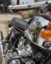 Chrome Mr Clean Royal Enfield Continental GT 650 Twin