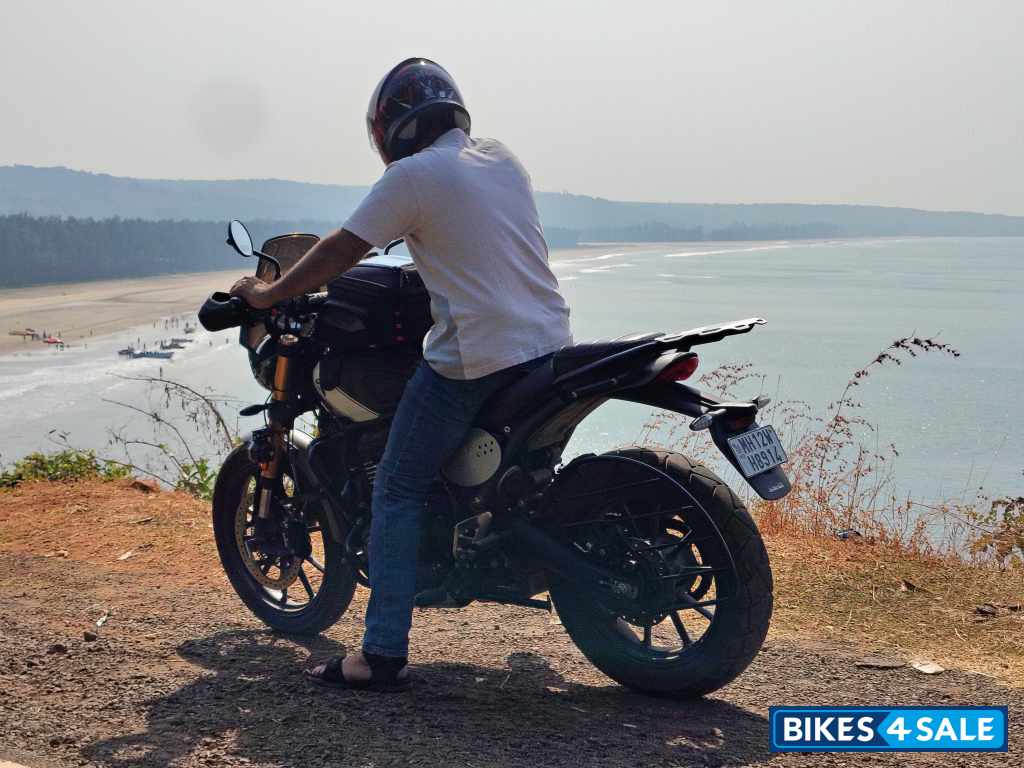 Matte Green Triumph Scrambler 400 X