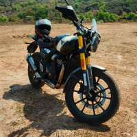 Matte Green Triumph Scrambler 400 X