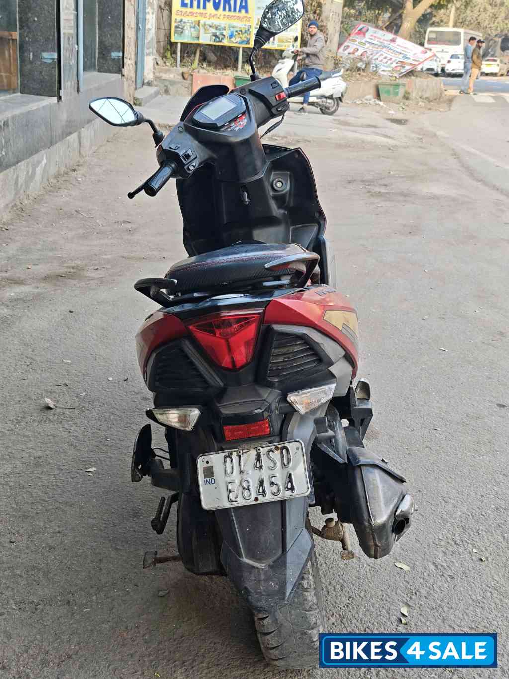 Matte Red TVS NTORQ Super Squad Edition