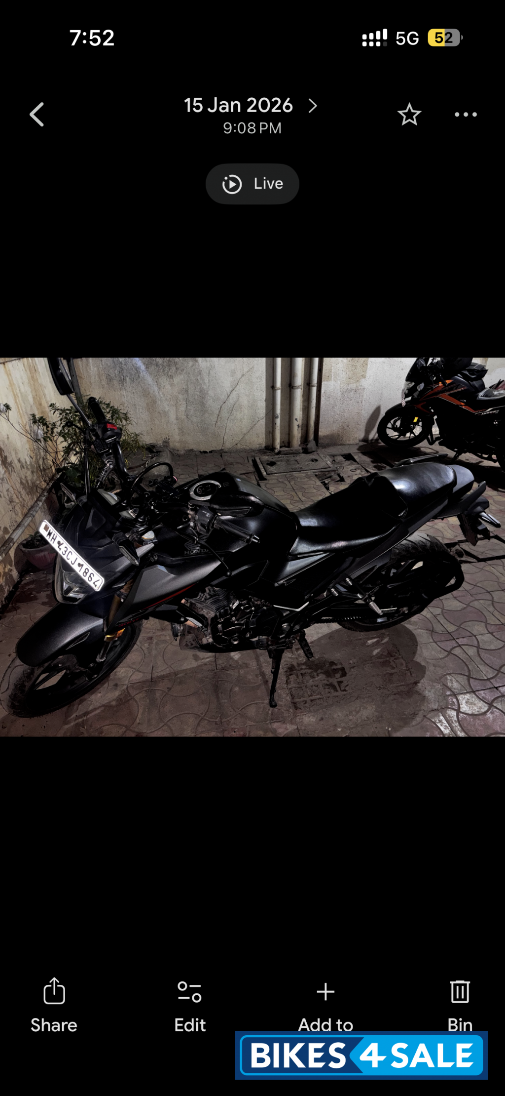 Black Honda CB300F Deluxe Pro
