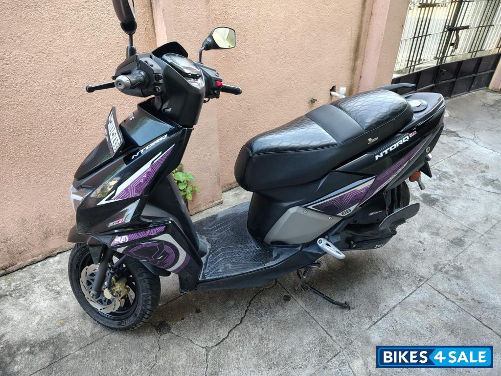 Black And Purple TVS NTORQ Super Squad Edition