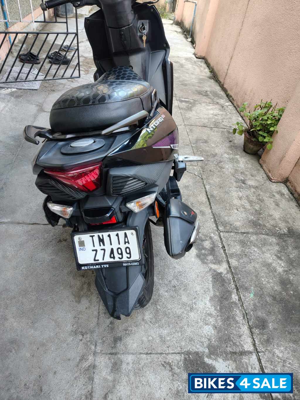 Black And Purple TVS NTORQ Super Squad Edition