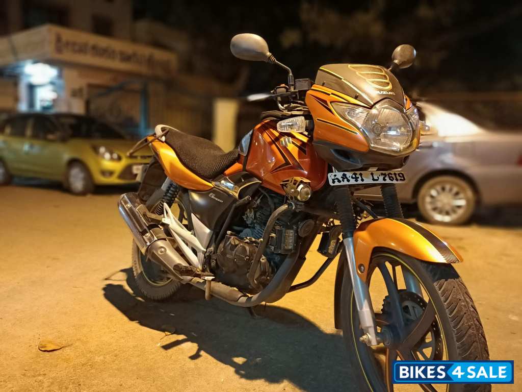 Orange Suzuki GS 150R