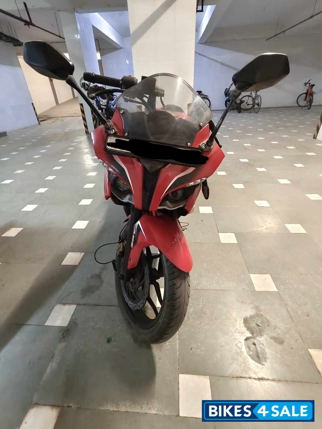 Red Bajaj Pulsar RS 200 ABS