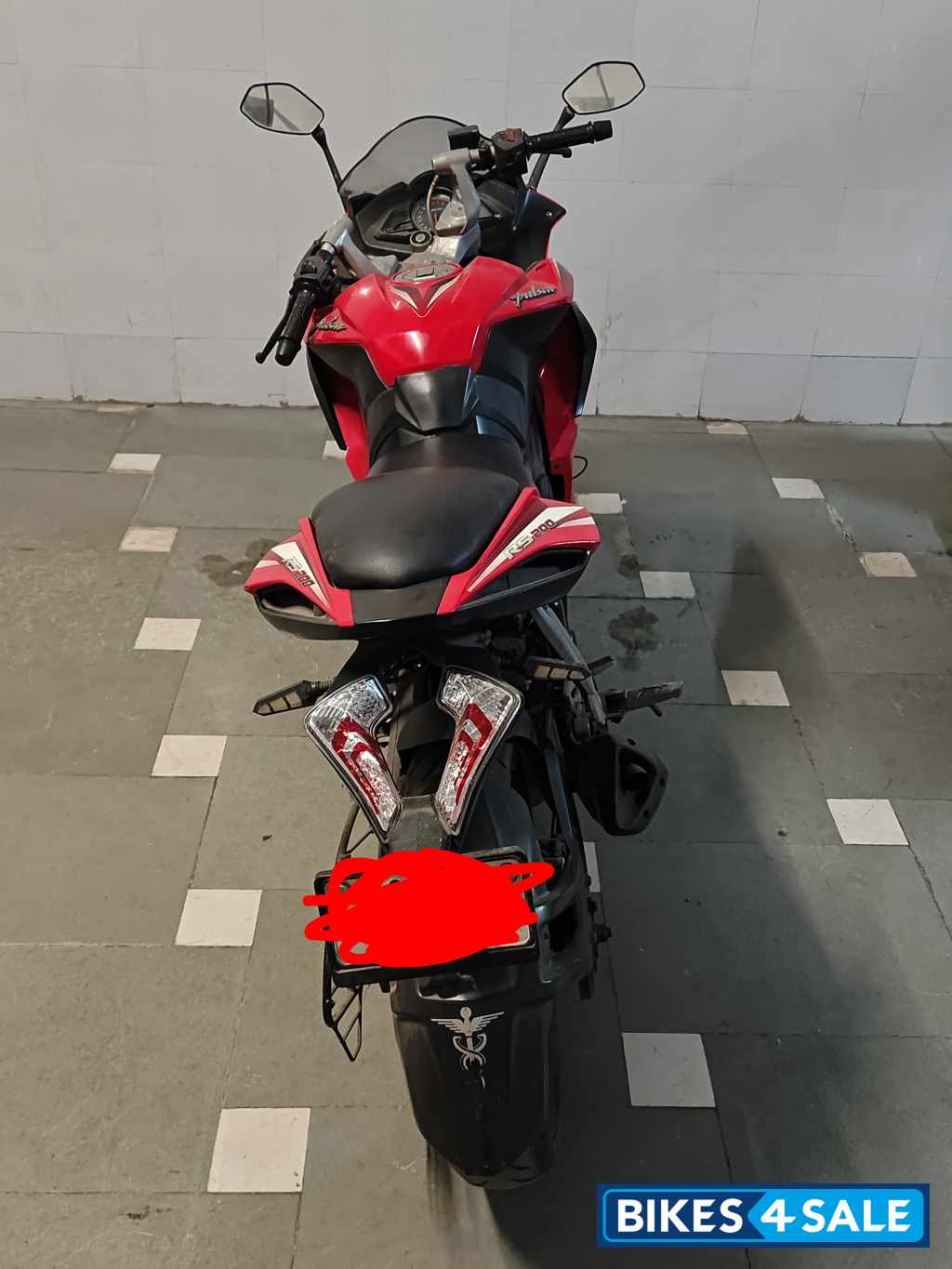 Red Bajaj Pulsar RS 200 ABS Red Bajaj Pulsar RS 200 ABS