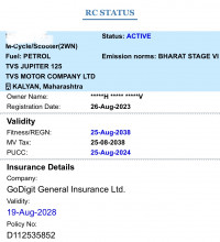 Navy Blue TVS Jupiter 125