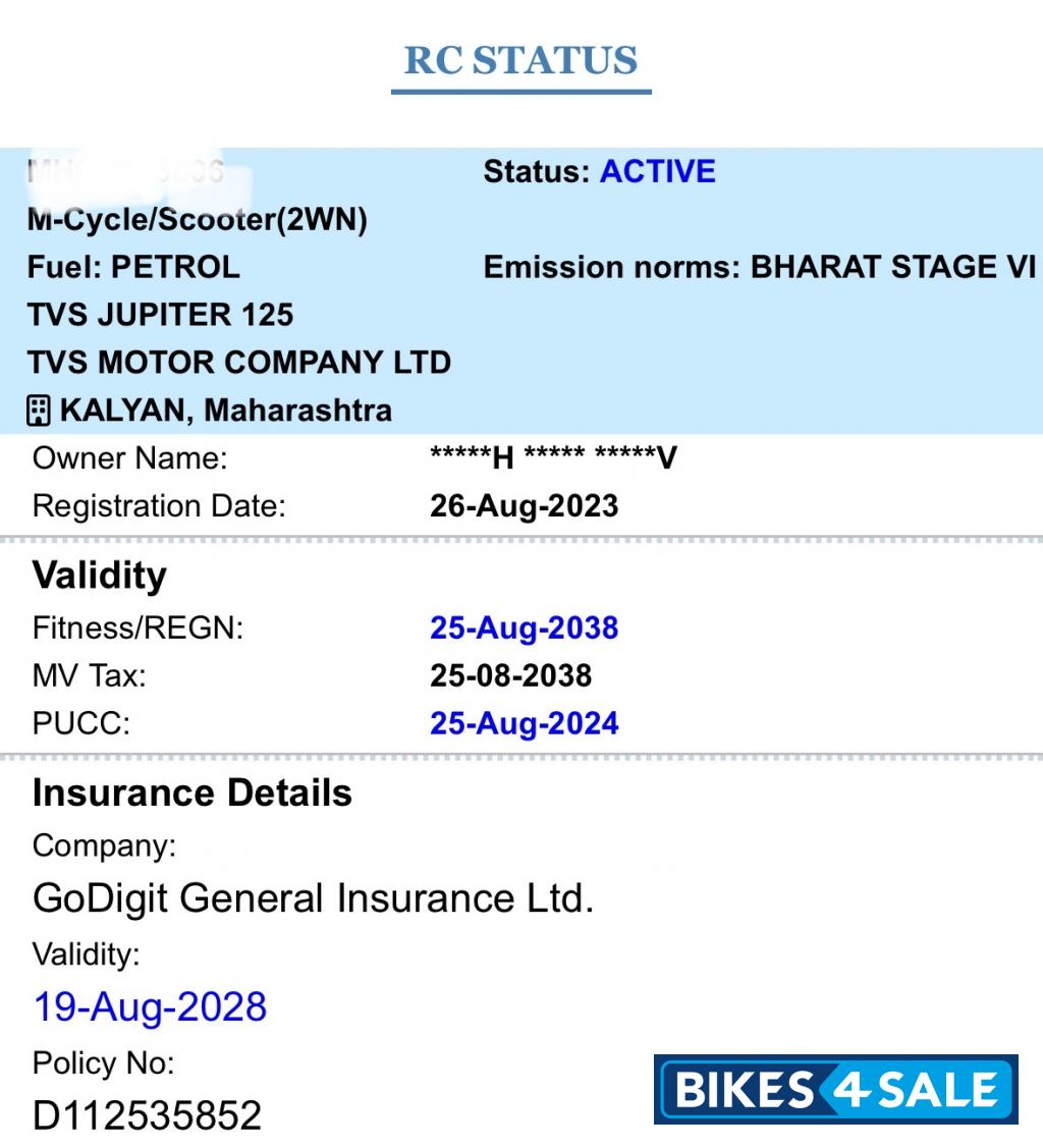 Navy Blue TVS Jupiter 125