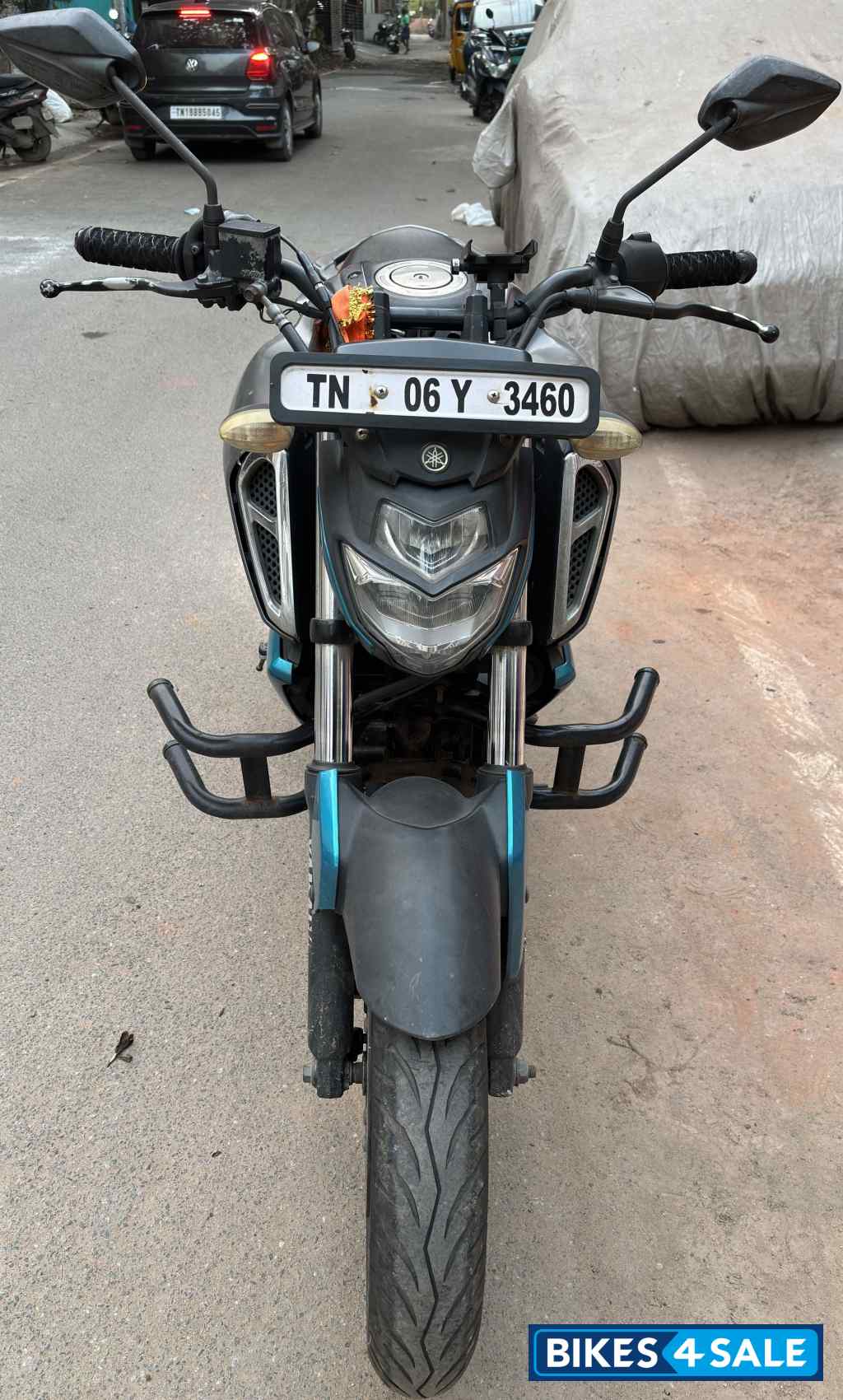 Cyan Blue Yamaha FZ-S FI V3