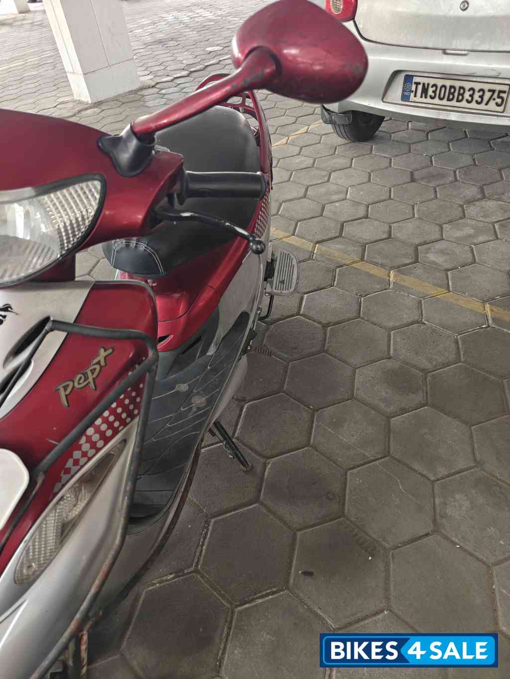 Red TVS Scooty Pep Plus