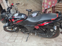 Red Bajaj Pulsar 125 Carbon Fibre Disc Single Seat