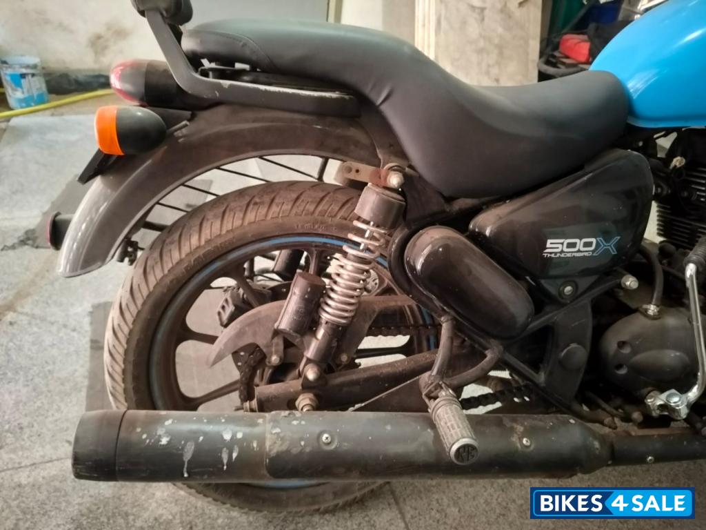 Black And Blue Royal Enfield Thunderbird X 500