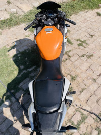 Orange & White Honda  CBR 150R