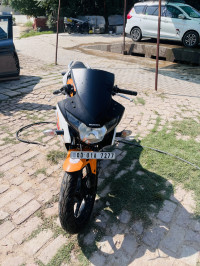 Orange & White Honda  CBR 150R