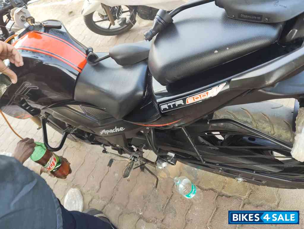 Black Red TVS Apache RTR 200 4V ABS