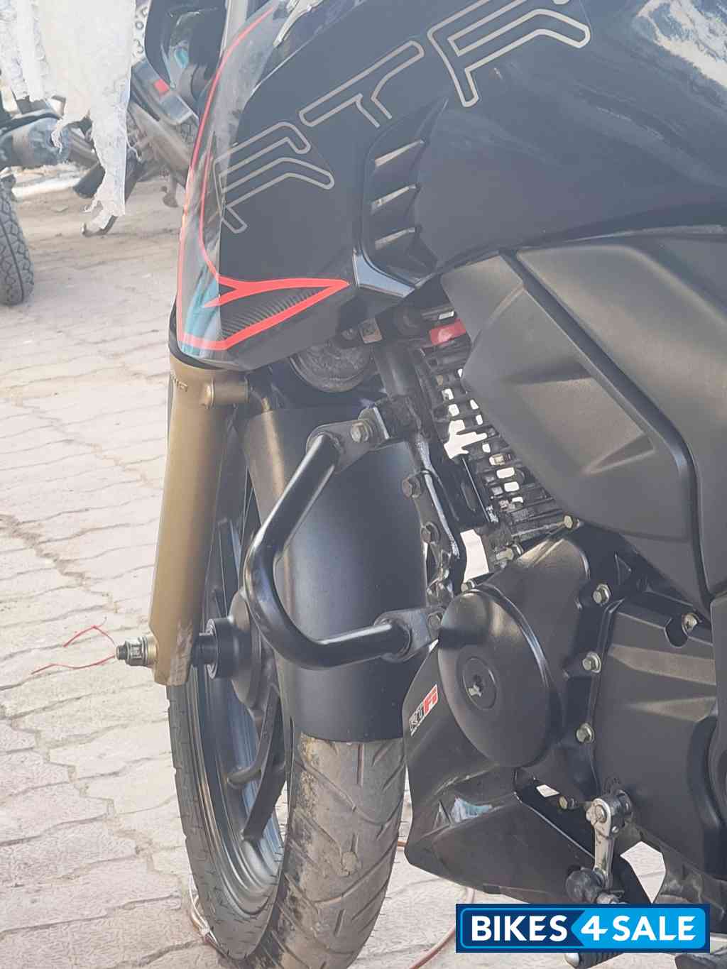 Black Red TVS Apache RTR 200 4V ABS