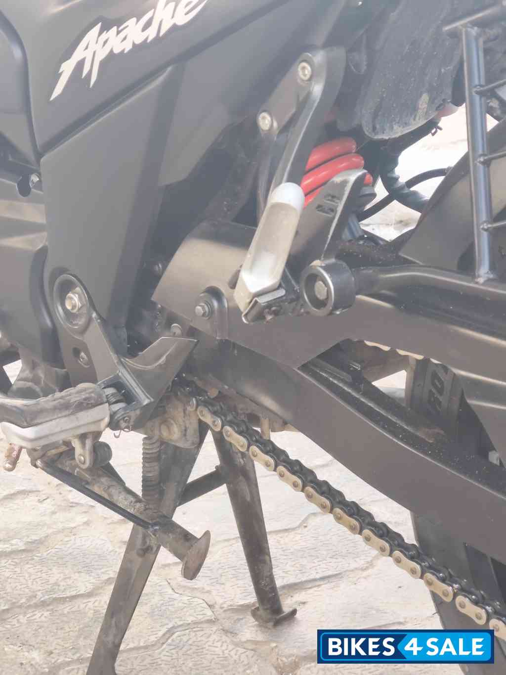 Black Red TVS Apache RTR 200 4V ABS