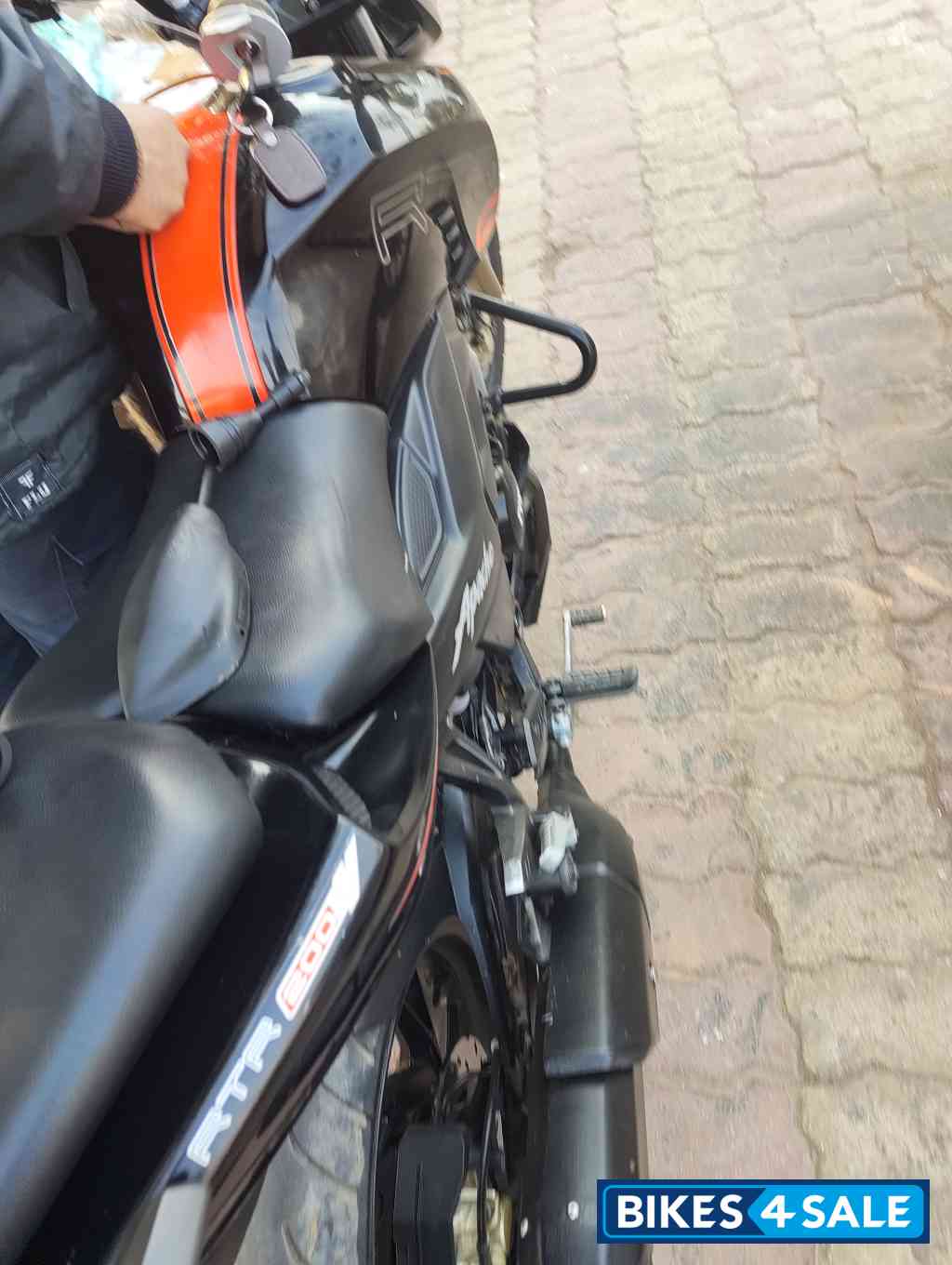 Black Red TVS Apache RTR 200 4V ABS