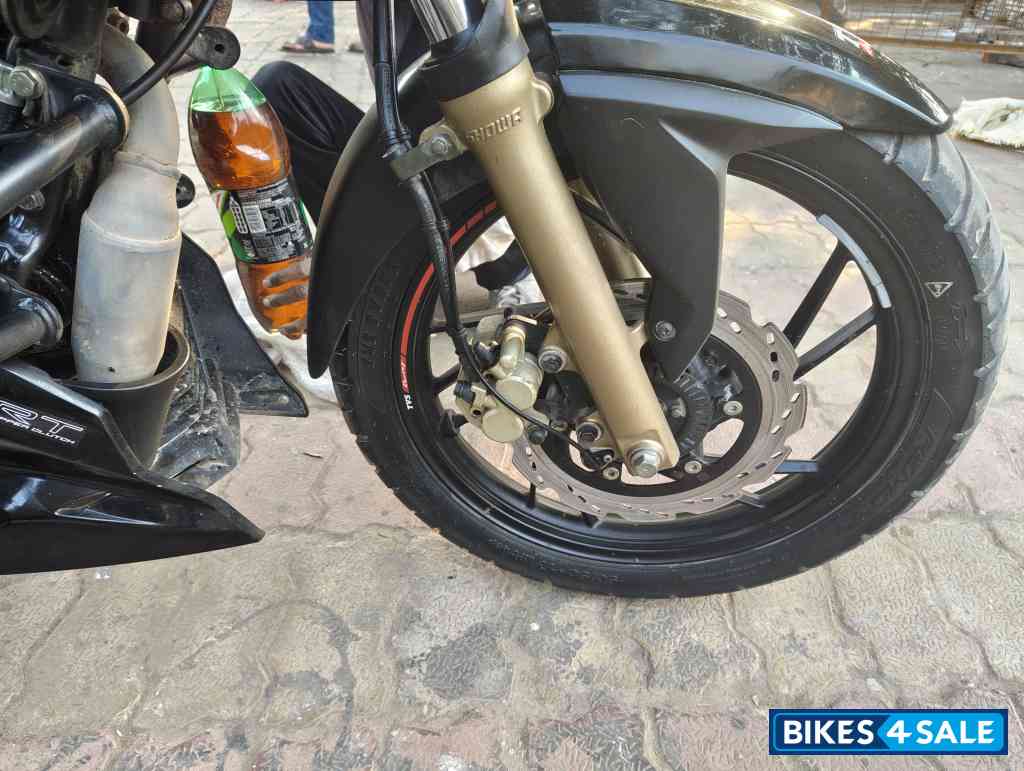 Black Red TVS Apache RTR 200 4V ABS