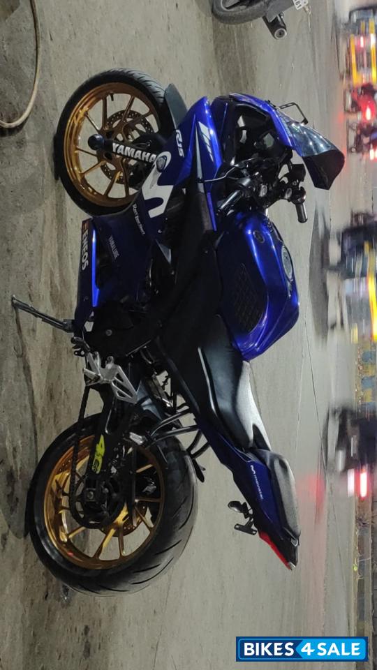 Blue Yamaha YZF R15 V3