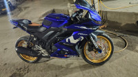 Blue Yamaha YZF R15 V3