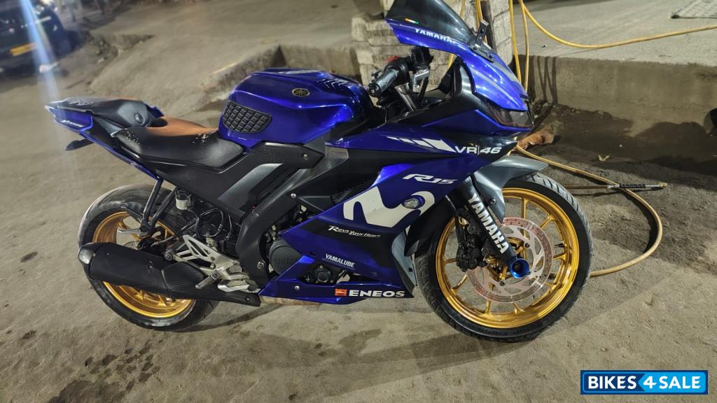 Blue Yamaha YZF R15 V3