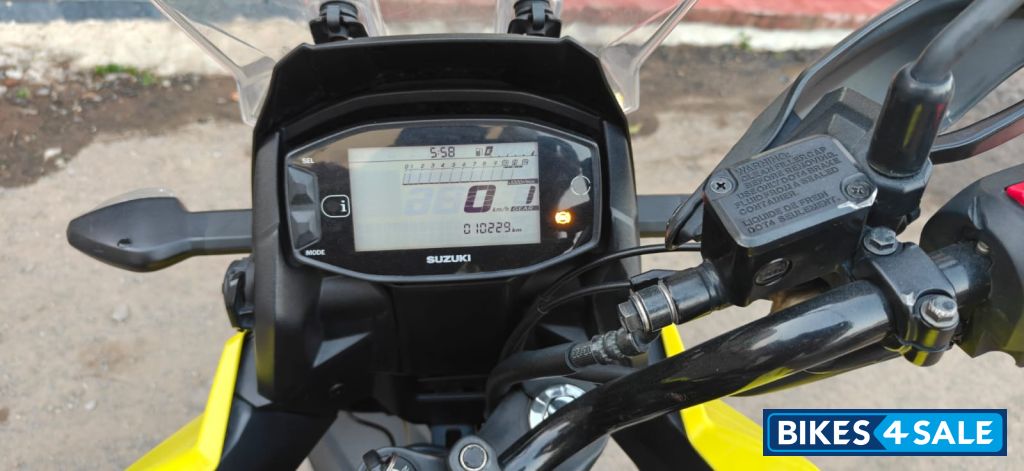 Yellow Suzuki V-Strom SX