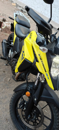 Yellow Suzuki V-Strom SX