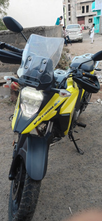 Yellow Suzuki V-Strom SX