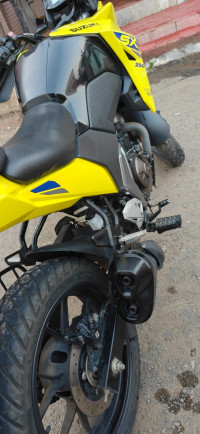Yellow Suzuki V-Strom SX