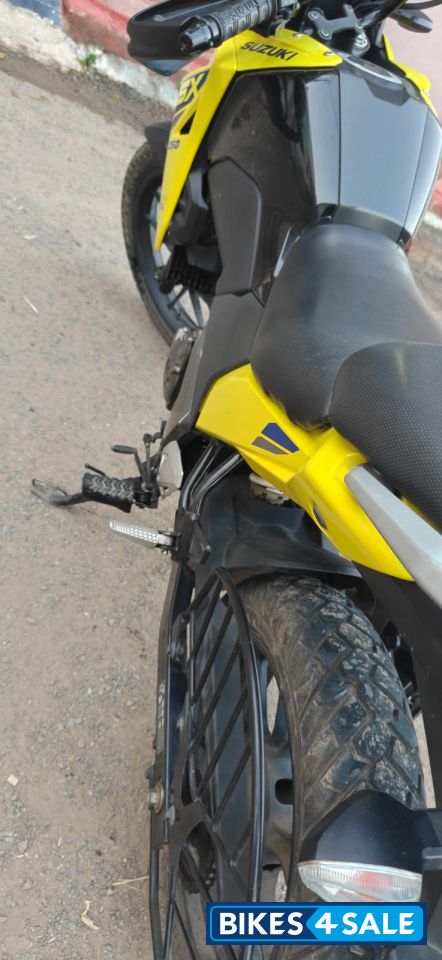Yellow Suzuki V-Strom SX