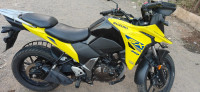 Yellow Suzuki V-Strom SX