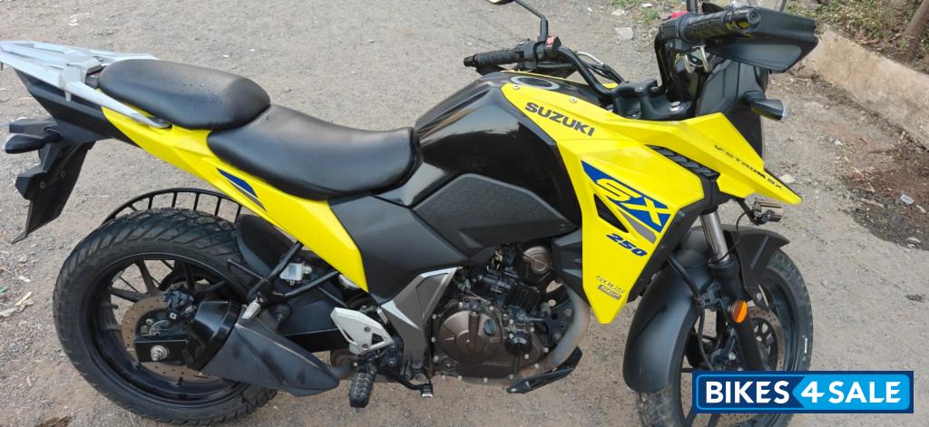 Yellow Suzuki V-Strom SX