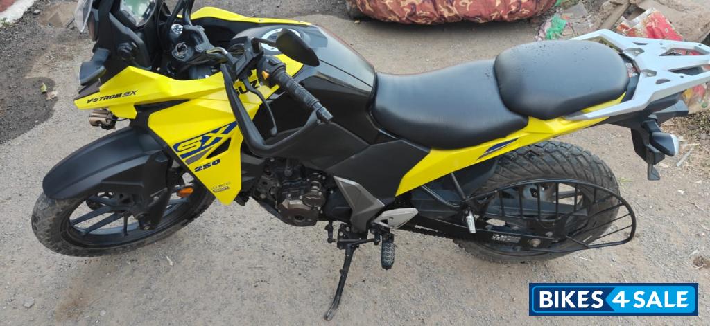 Yellow Suzuki V-Strom SX
