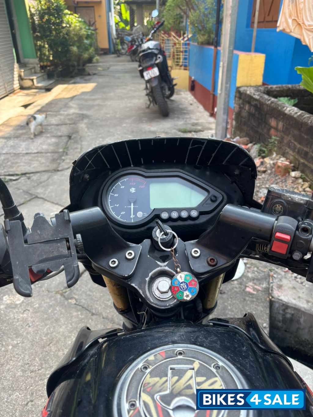 Black And Orange Bajaj Pulsar 125