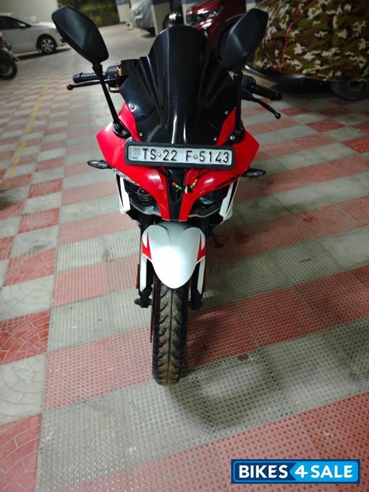 Racing Red And White Bajaj Pulsar RS 200 BS6