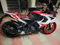 Racing Red And White Bajaj Pulsar RS 200 BS6
