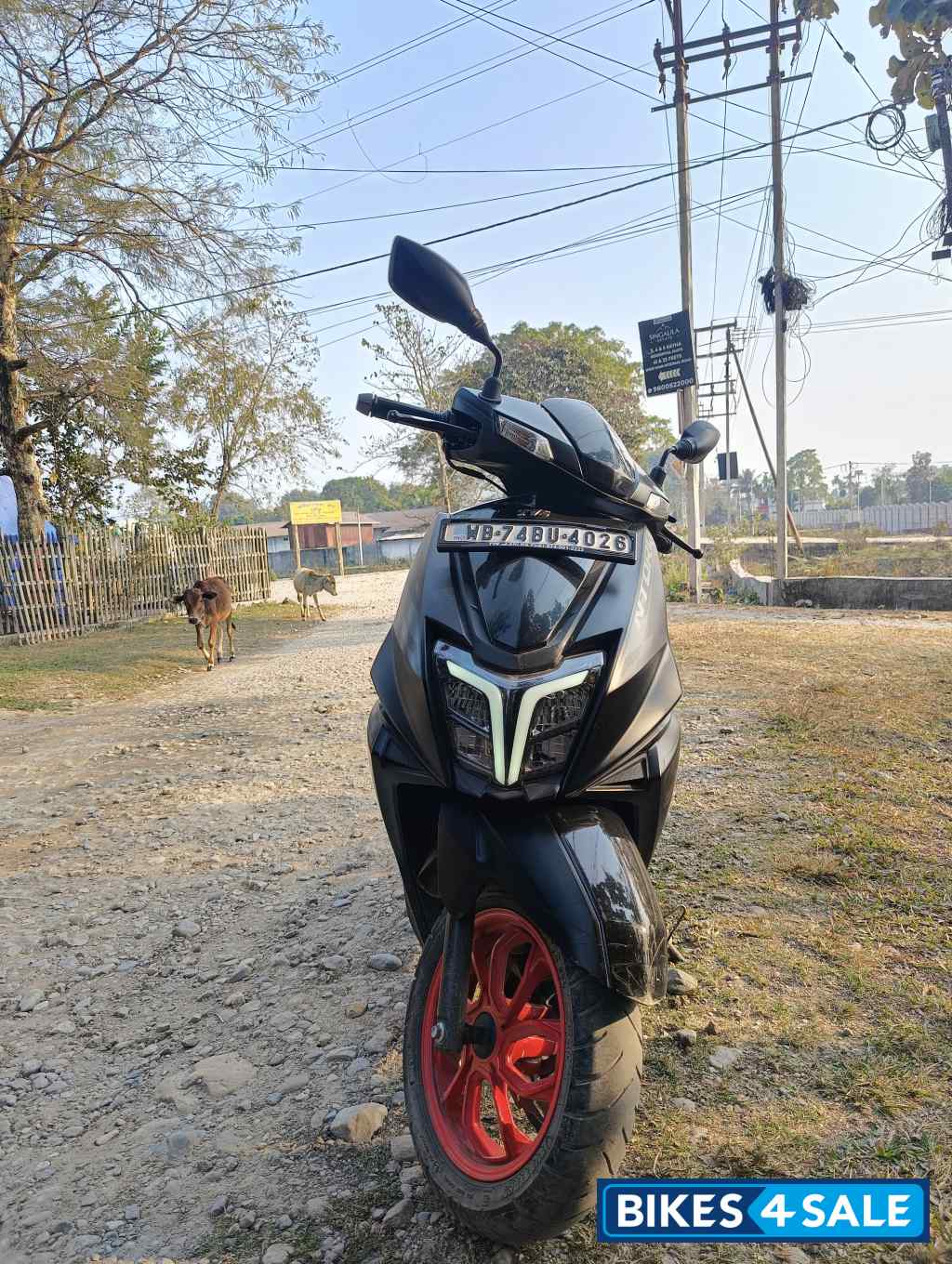 Full Black TVS NTORQ 125 Race Edition BS6