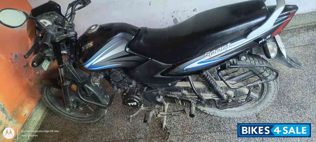 Black And Blue TVS Sport BS6