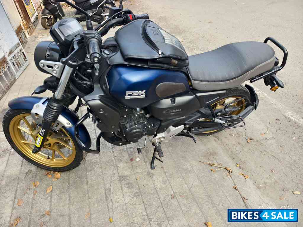 Blue Yamaha FZ-X
