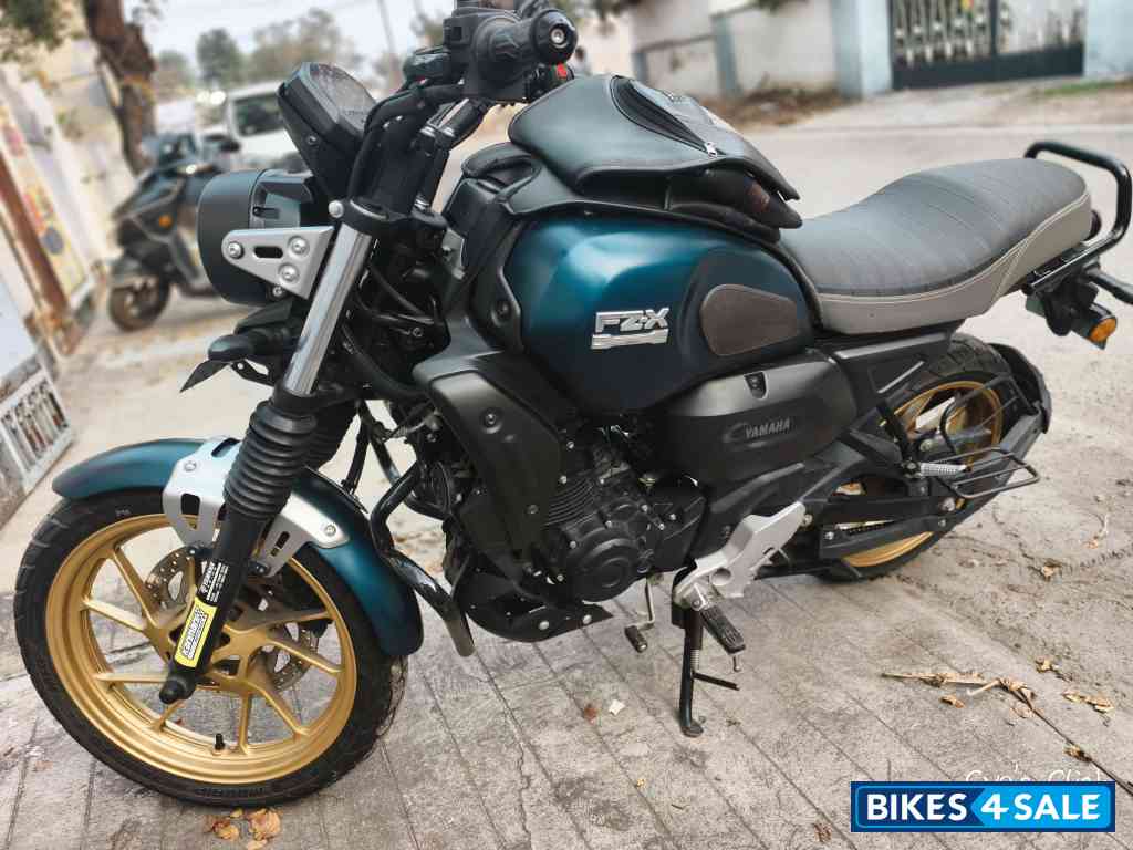 Blue Yamaha FZ-X