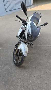 White TVS Apache RTR 180 ABS