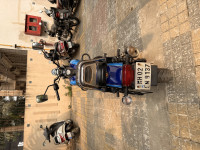 Customized Blue Bajaj Avenger Street 150