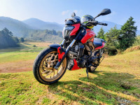 Canyon Red Bajaj Dominar 400 Disc