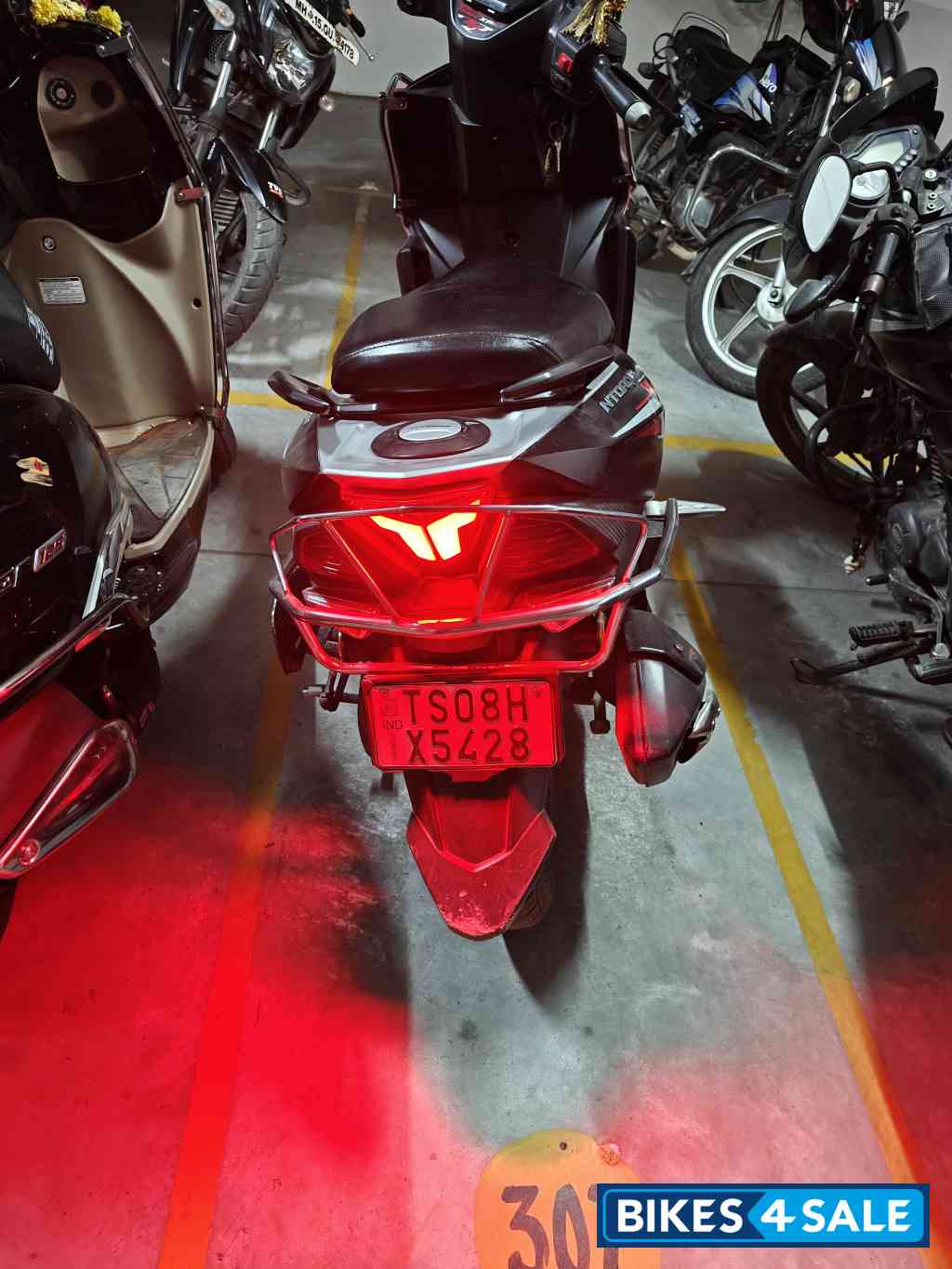 Red & Black TVS NTORQ 125 Race XP