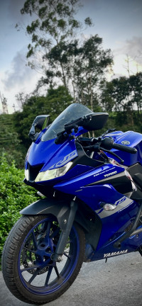 Blue Yamaha YZF R15 V3 BS6