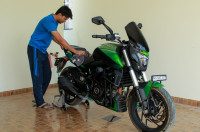 Green Bajaj Dominar 400 ABS BS6