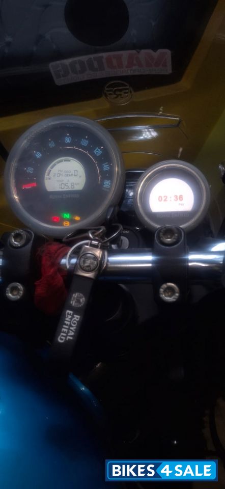 Blue Royal Enfield Meteor 350 Supernova