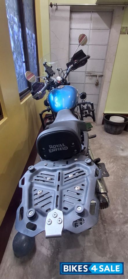 Blue Royal Enfield Meteor 350 Supernova